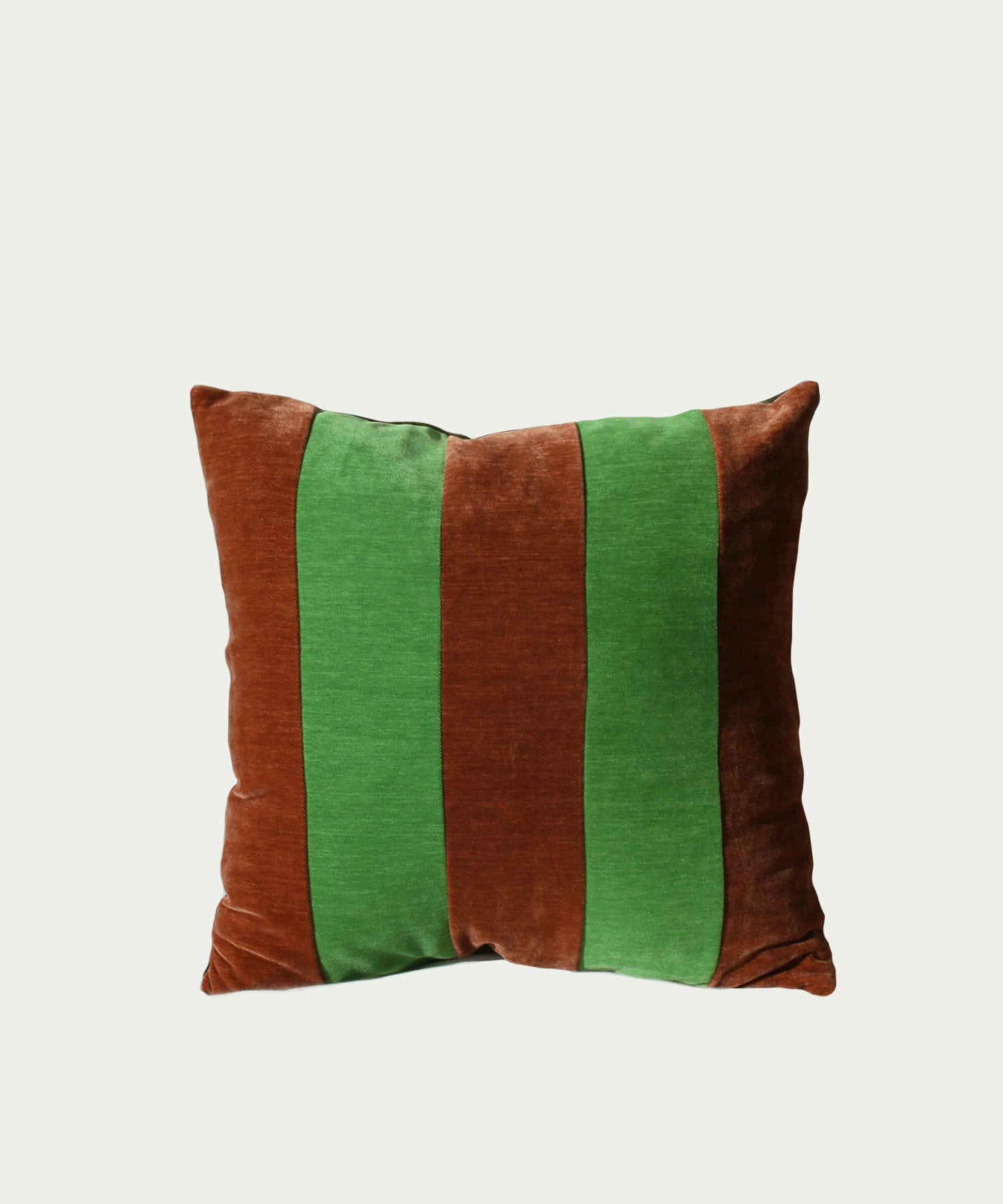 Velvet Line Cushion - Green